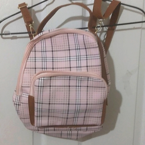 Girls plaid backpack - Picture 1 of 4